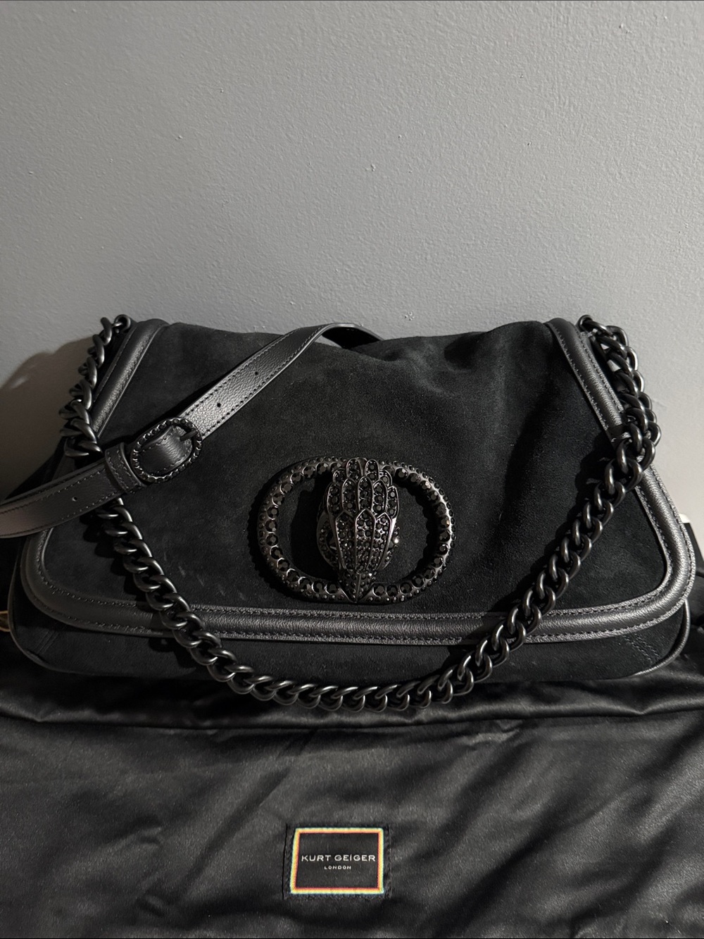 Kurt Geiger Large Chelsea Soft Saddle Bag $458